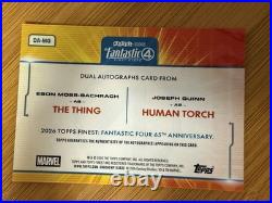 2026 Finest Fantastic Four DA-MQ Dual Autos Human Torch/Thing Orange 11/25