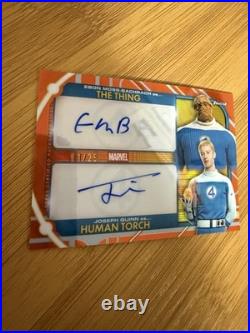 2026 Finest Fantastic Four DA-MQ Dual Autos Human Torch/Thing Orange 11/25