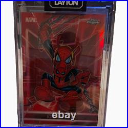 2026 Marvel Neon Topps Chrome Spider-Ham #133 4/5! Red SSP