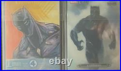 2026 Topps Black Panther Premium Collector Lot Sketch 1/1 + Chrome Refractor SSP