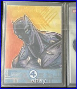 2026 Topps Black Panther Premium Collector Lot Sketch 1/1 + Chrome Refractor SSP