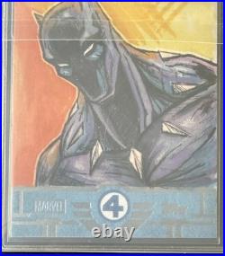 2026 Topps Black Panther Premium Collector Lot Sketch 1/1 + Chrome Refractor SSP