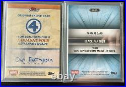 2026 Topps Black Panther Premium Collector Lot Sketch 1/1 + Chrome Refractor SSP