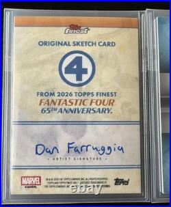 2026 Topps Black Panther Premium Collector Lot Sketch 1/1 + Chrome Refractor SSP