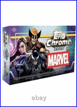 2026 Topps Chrome Marvel Comics Factory Sealed Hobby Box Pre-sale