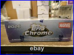 2026 Topps Chrome Marvel Comics Mega Box Factory Sealed (8 Packs, 56 Cards)