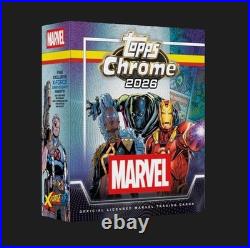 2026 Topps Chrome Marvel Sealed Mega Box Lot Of 4 Boxes New Factory Sealed