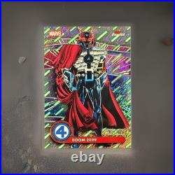2026 Topps Finest Fantastic Four #059 Doom 2099 Cosmic Ray Refractor /65