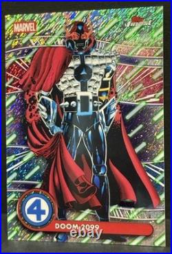 2026 Topps Finest Fantastic Four #059 Doom 2099 Cosmic Ray Refractor /65