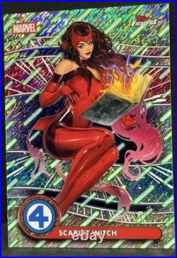 2026 Topps Finest Fantastic Four #076 Scarlet Witch Cosmic Ray Refractor /65