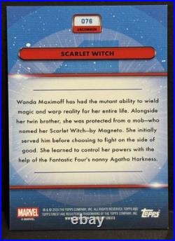 2026 Topps Finest Fantastic Four #076 Scarlet Witch Cosmic Ray Refractor /65