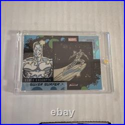 2026 Topps Finest Fantastic Four Silver Surfer 1/1 Comic Book Relic Card