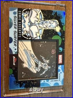 2026 Topps Finest Fantastic Four Silver Surfer 1/1 Comic Book Relic Card