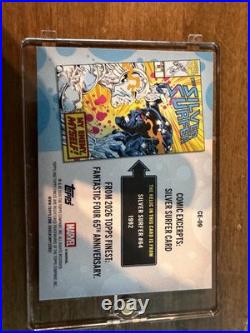 2026 Topps Finest Fantastic Four Silver Surfer 1/1 Comic Book Relic Card