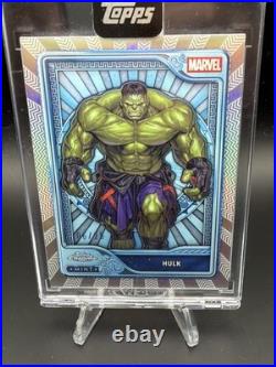 2026 Topps Marvel Mint Hulk Platinum /25 Encased