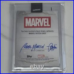 2026 Topps Marvel Sketch Trading Card THOR Autographed by Rodel Martin
