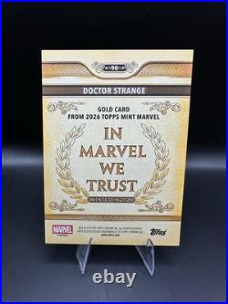 2026 Topps Mint Marvel Doctor Strange #90 Gold Orange Diamanté 14/25 SSP