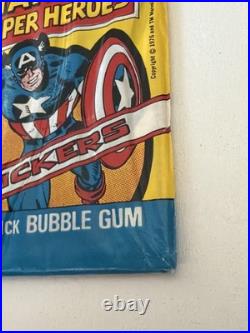 3 Packs 1976 Topps Marvel Super Heros Spiderman & Hulk and Capt America See Pics