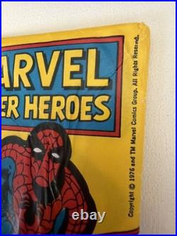 3 Packs 1976 Topps Marvel Super Heros Spiderman & Hulk and Capt America See Pics