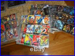 4 Complete Set 500 Comic Card Marvel Fleer Ultra Xmen 1994-96 & Wolverine Binder
