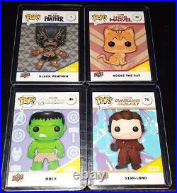 4 Funko CONVENTION EXCLUSIVE Trading Card Upper Deck Marvel And 1 Facsimile Auto