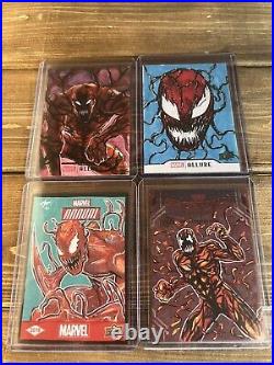 4 Upper Deck Marvel Allure Annual Spider Man Carnage Sketch Card 1/1