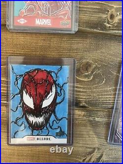 4 Upper Deck Marvel Allure Annual Spider Man Carnage Sketch Card 1/1