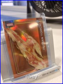 #51 Human Torch (color Match!) Orange Refractor /25 2026 Topps Chrome Marvel