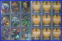 95 Fleer Ultra Spider-Man Gold Signature Series MASTER SET ALL Subsets+Binder