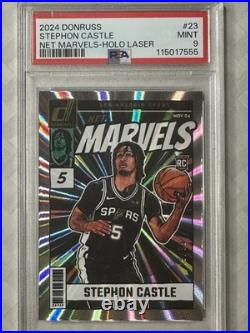 /99 Rookie 2024 Donruss Net Marvels Stephon Castle Holo Laser Prizm RC