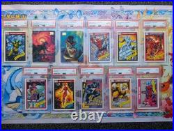 9 X PSA Marvel Universe 1990 Lot Venom, Phoenix, Spider-Man, Wolverine