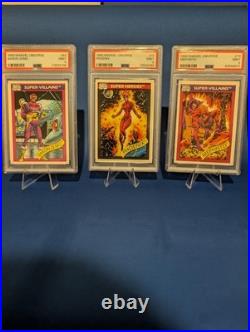 9 X PSA Marvel Universe 1990 Lot Venom, Phoenix, Spider-Man, Wolverine