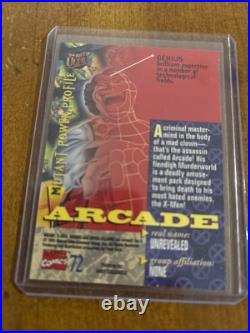 ARCADE Card# 72 1994 Fleer Ultra X-Men Marvel Comics Trading Card ARCADE Card# 72 1994 Fleer Ultra X-Men Marvel Comics Trading Card