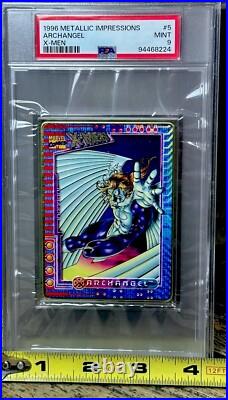 ARCHANGEL PSA GRADED POP 2? 1996 Marvel Metallic Impressions X-Men THICK SLAB