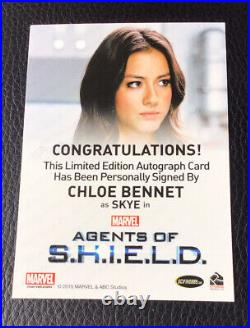 Agents of Shield Season 2 Chloe Bennett Full Bleed Autograph Card SKYE