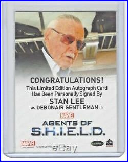 Agents of Shield Stan Lee Auto Signed Autograph Card Marvel Rittenhouse Rare
