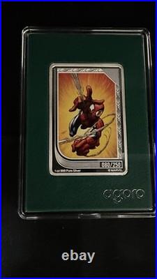 Agoro Marvel Limited Edition Silver Spider-Man & Iron Man Trading Cards