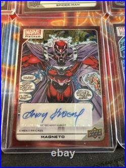 All 9 Marvel Autographed 2023 Upper Deck Marvel Platinum Artist Auto Spider-Man