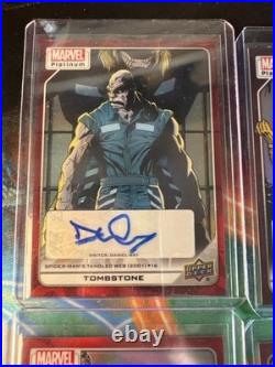All 9 Marvel Autographed 2023 Upper Deck Marvel Platinum Artist Auto Spider-Man