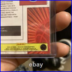 Amen Thompson 2023-24 Hoops Premium Net Marvels Scope Prizm Rookie Insert Card Amen Thompson 2023-24 Hoops Premium Net Marvels Scope Prizm Rookie Insert Card