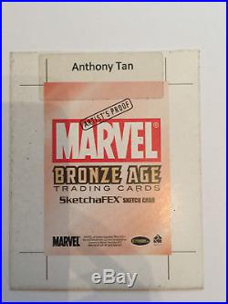 Anthony Tan Marvel Bronze Age AP sketch card Jean Grey vs Goblin Queen 5x4