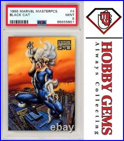 BLACK CAT PSA 9 1996 Marvel Masterpieces #4