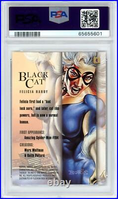 BLACK CAT PSA 9 1996 Marvel Masterpieces #4