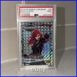 BLACK WIDOW 2015 UD Marvel Vibranium #36 RADIANCE Parallel /50 PSA 9