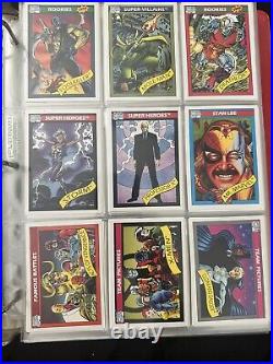 Binder Of Marvel Trading Cards 1991-1992. 648 Cards Total