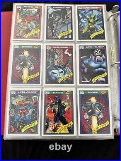 Binder Of Marvel Trading Cards 1991-1992. 648 Cards Total