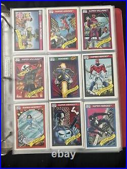 Binder Of Marvel Trading Cards 1991-1992. 648 Cards Total