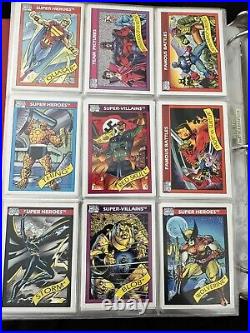 Binder Of Marvel Trading Cards 1991-1992. 648 Cards Total