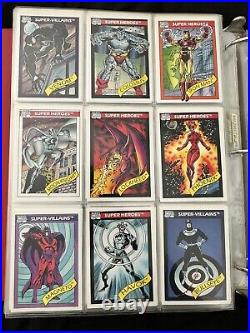 Binder Of Marvel Trading Cards 1991-1992. 648 Cards Total