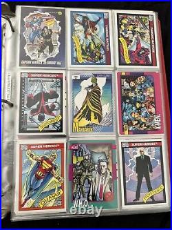 Binder Of Marvel Trading Cards 1991-1992. 648 Cards Total